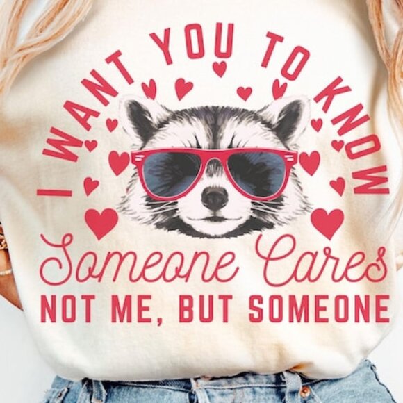 Sarcastic Raccoon Valentines Day Shirt - Picture 2 of 3